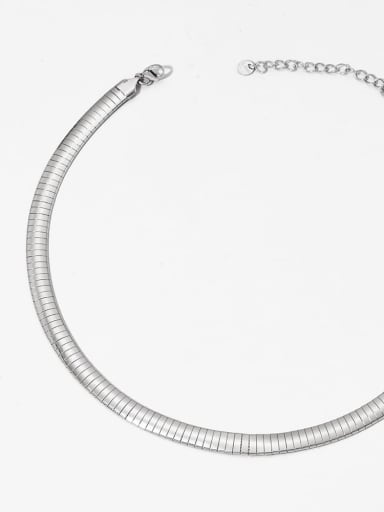 Stainless steel Geometric Trend Link Necklace