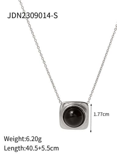 JDN2309014 S Stainless steel Carnelian Geometric Vintage Necklace