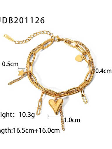 Stainless steel Heart Trend Bracelet