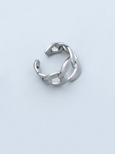 Titanium 316L Stainless Steel  Hollow Geometric Minimalist Band Ring with e-coated waterproof
