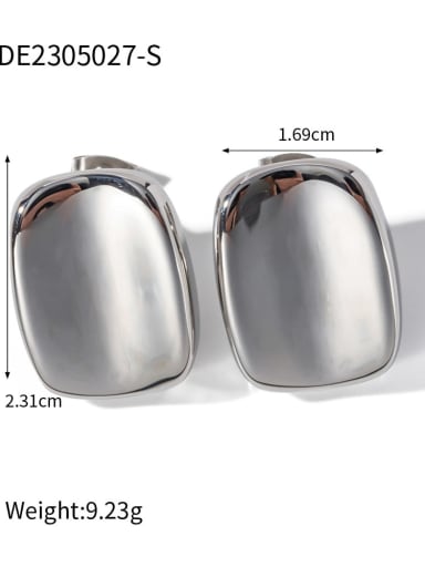 JDE2305027 S Stainless steel Geometric Trend Stud Earring