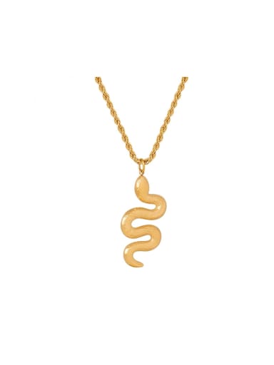 Titanium Steel Snake Trend Necklace