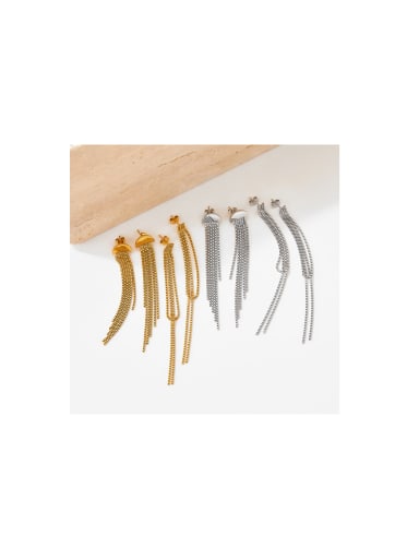 Stainless steel Tassel Trend Threader Earring