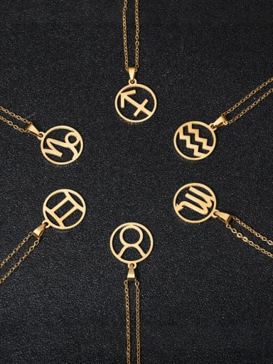 Stainless steel Constellation Ethnic Necklace