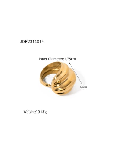 JDR2311014 Stainless steel Heart Hip Hop Band Ring
