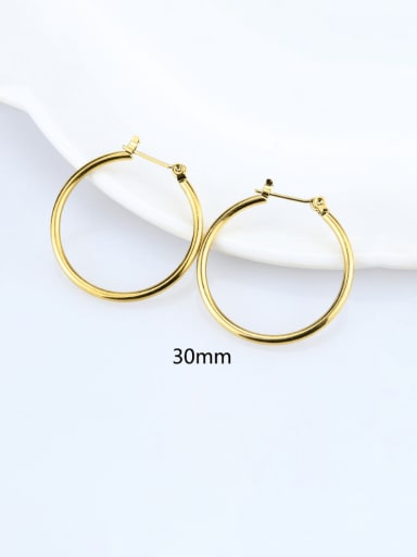 Stainless steel Geometric Minimalist Hoop Earring