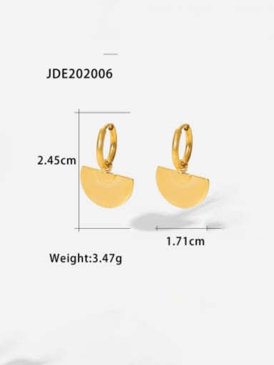 Stainless steel Hollow  Geometric Minimalist Drop Earring