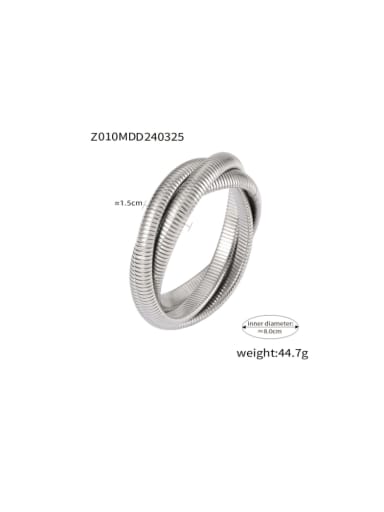Z010 Small Steel Bracelet Titanium Steel Irregular Minimalist Band Bangle