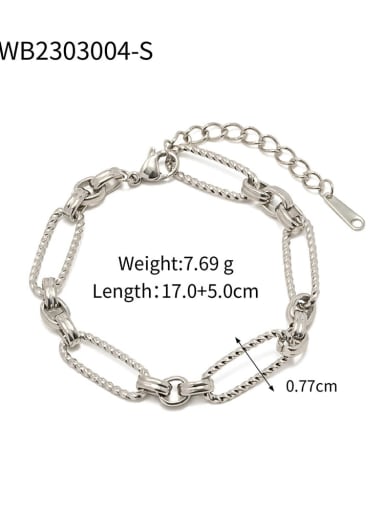 JDWB2303004 S Stainless steel Geometric Trend Bracelet