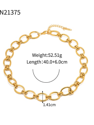 JDN21375 Stainless steel Geometric Trend Link Bracelet