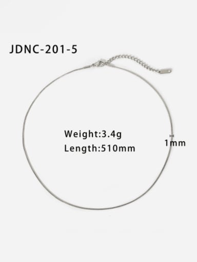 JDNC 201 5 Stainless steel Minimalist Snake  Bone Chain