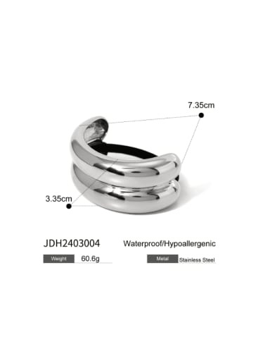 JDH2403004 S Stainless steel Hip Hop Irregular Hair Rope