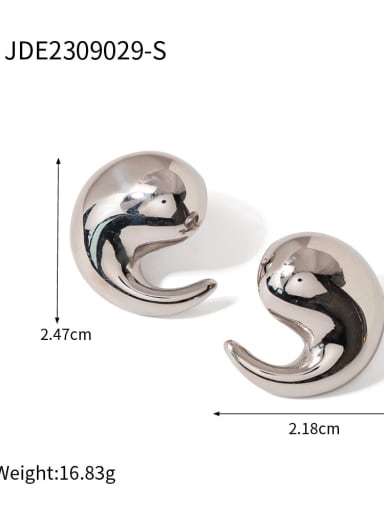 JDE2309029 S Stainless steel Geometric Trend Stud Earring