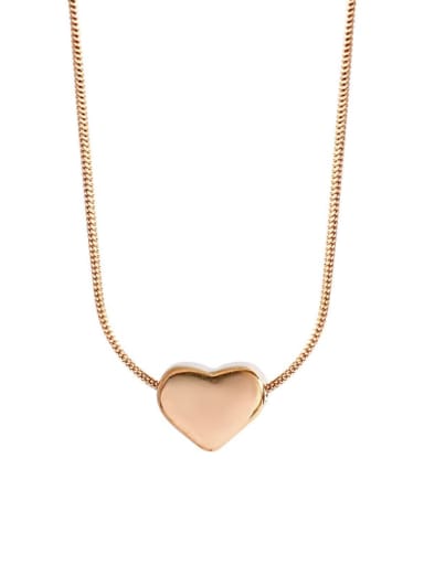 Titanium Steel Heart Minimalist Necklace