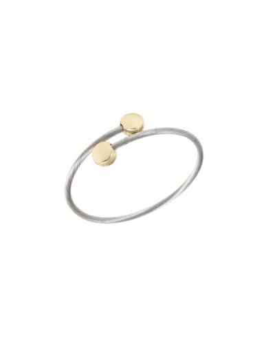 White Gold Pill Bracelet Stainless steel Hip Hop C Shape Ring Earring And Bracelet Set