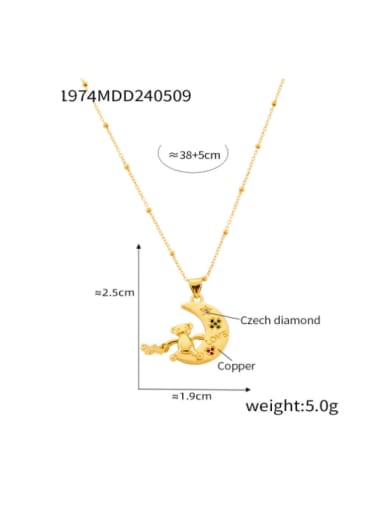 P1974 Golden Necklace Titanium Steel Geometric Minimalist Necklace