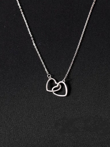Titanium Steel Heart Minimalist Necklace