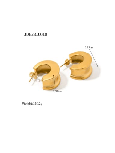 JDE2310010 Stainless steel Geometric Minimalist Stud Earring