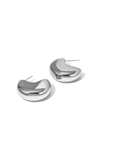 JDE2403055 Steel Stainless steel Geometric Hip Hop Stud Earring