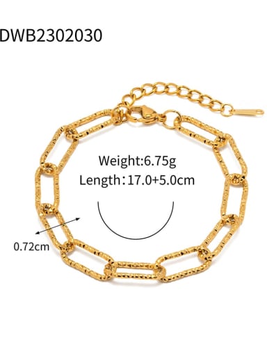 JDWB2302030 Stainless steel Geometric Trend Bracelet