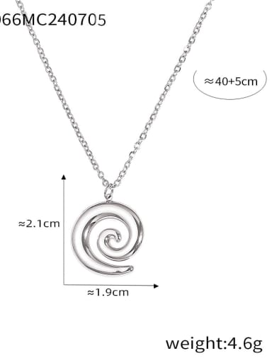 TXP066 Steel Necklace Trend Geometric Titanium Steel Ring and Necklace Set