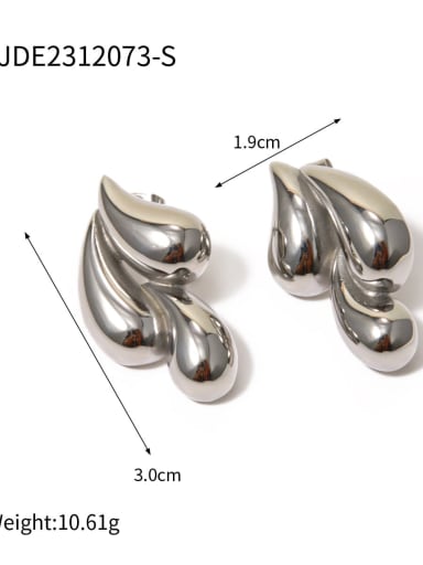 JDE2312073 S Stainless steel Geometric Trend Stud Earring