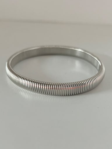 Stainless steel Geometric Trend Band Bangle
