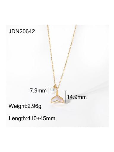 Stainless steel Shell Fish Dainty Necklace