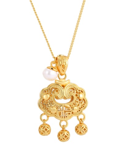 Brass Locket Dainty Necklace