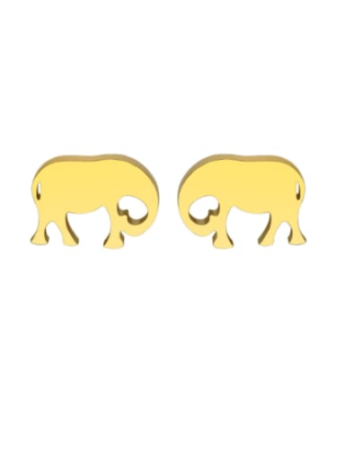 Titanium Steel Elephant Minimalist Single Earring(Single-Only One)