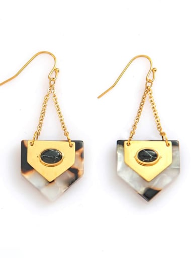 Titanium steelgeometric simple fashion earrings