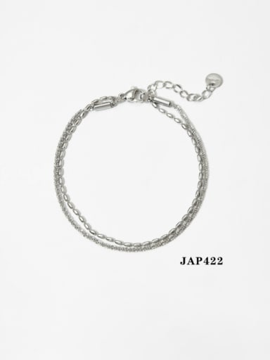 Stainless steel Vintage Irregular Bead Bracelet and Necklace Set