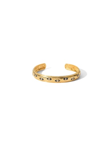 Stainless steel Evil Eye Trend Cuff Bangle
