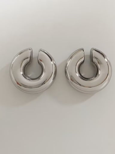 Stainless steel Geometric Trend Huggie Earring