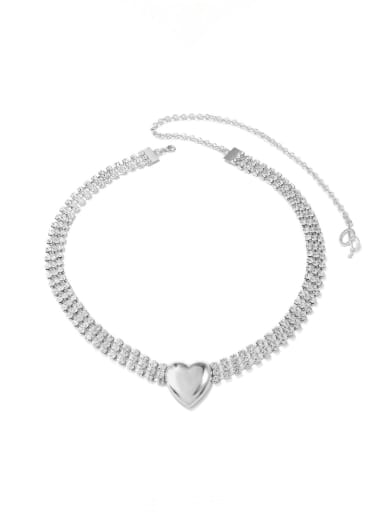 C0629 Waist chain Alloy Rhinestone Heart Trend Necklace