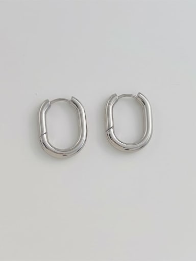 DEG327 steel color Stainless steel Geometric Trend Stud Earring