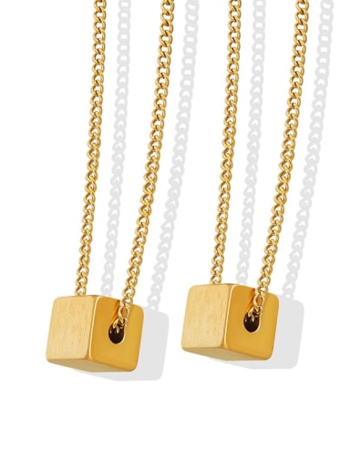 Stainless steel Square Minimalist Necklace