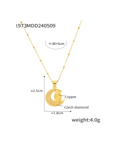 P1973 Golden Necklace Titanium Steel Geometric Minimalist Necklace