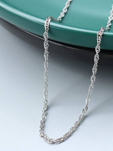 Titanium 316L Stainless Steel Minimalist  Chain with e-coated waterproof