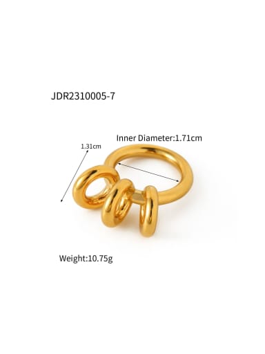 JDR2310005 7 Stainless steel Geometric Trend Stud Earring