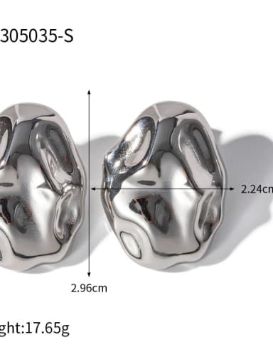 JDE2305035 S Stainless steel Geometric Trend Stud Earring