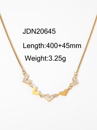 Stainless steel Shell Heart Trend Necklace