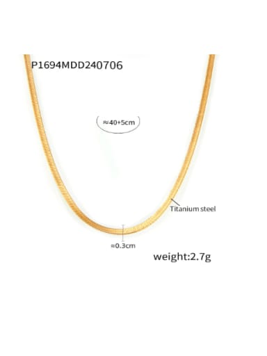 P1694 Gold Necklace Titanium Steel Star Minimalist Necklace