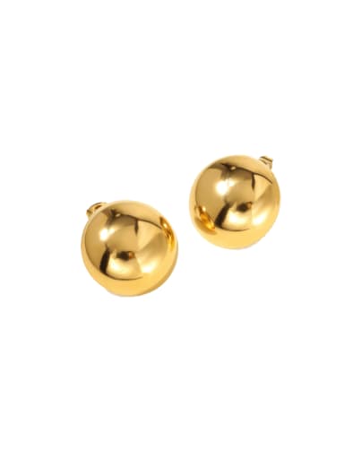 SE010121 Titanium Steel Geometric Hip Hop Stud Earring