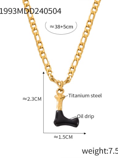 Titanium Steel Letter Hip Hop Necklace