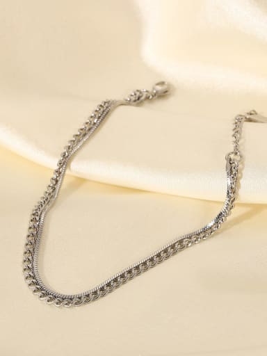 Stainless steel Geometric Vintage Strand Bracelet