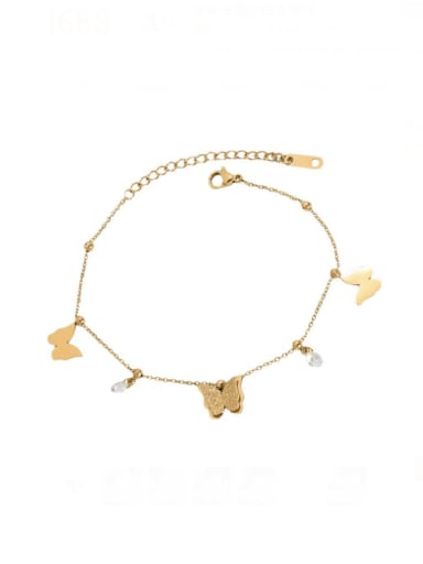 Titanium Steel Butterfly Trend Anklet