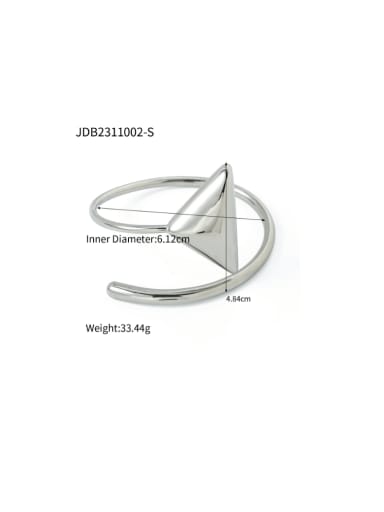JDB2311002 S Stainless steel Irregular Minimalist Band Ring