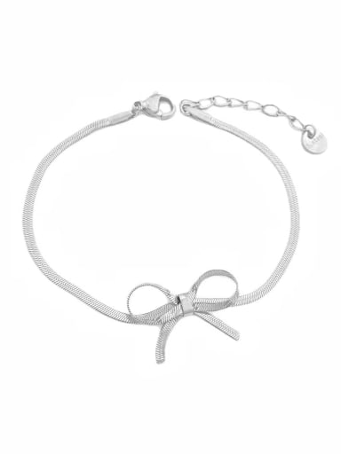 Stainless steel  Dainty Bowknot Earring Bracelet and Necklace Set