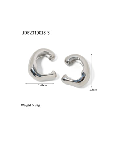 JDE2310018 Steel Stainless steel Geometric Hip Hop Stud Earring